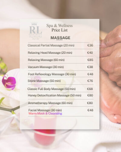 Neutral Simple Spa and Wellness Price List Poster (Instagram Pos
