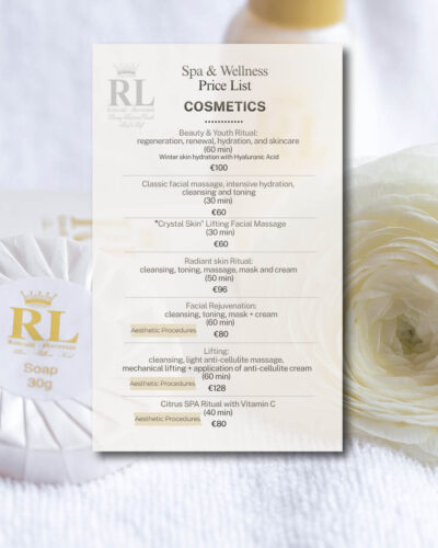 Neutral Simple Spa and Wellness Price List Poster (Instagram Pos